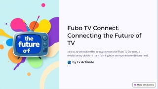 Fubo TV Connect: Connecting the Future of TV