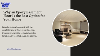 Why an Epoxy Basement Floor Is the Best Option for Your Home
