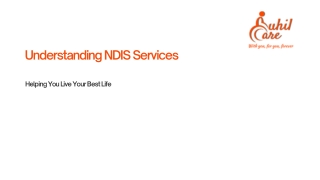 NDIS Services -  Ruhil Care