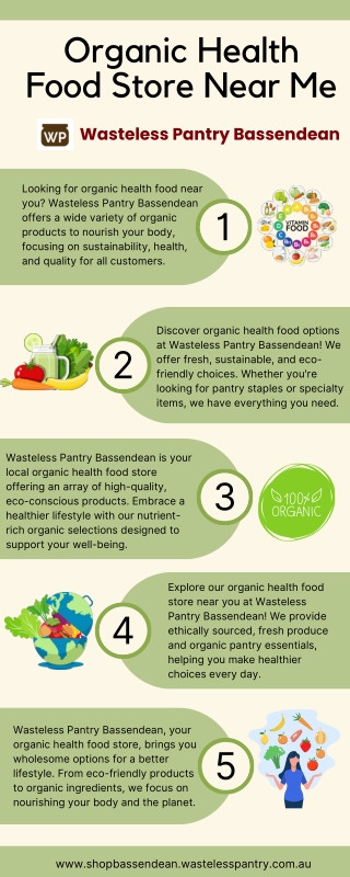Discover Organic Health Food Near You at Wasteless Pantry Bassendean