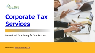 Corporate Tax Services