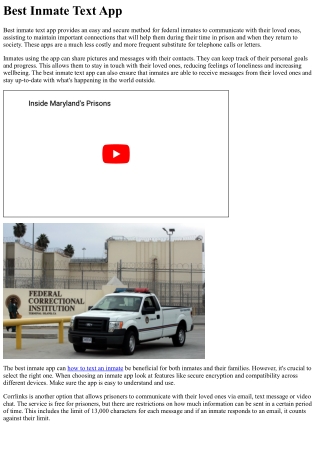 Best Inmate Text App