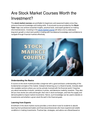 Are Stock Market Courses Worth the Investment_ - Google Docs