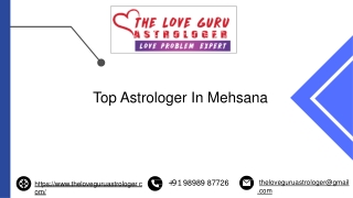 Top Astrologer In Mehsana