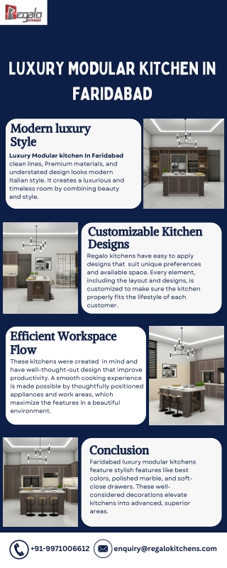 Luxury Modular Kitchen In Faridabad