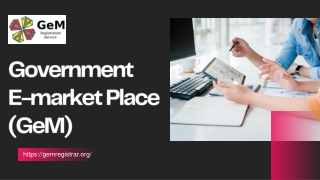 gem registrtaion overview PPT