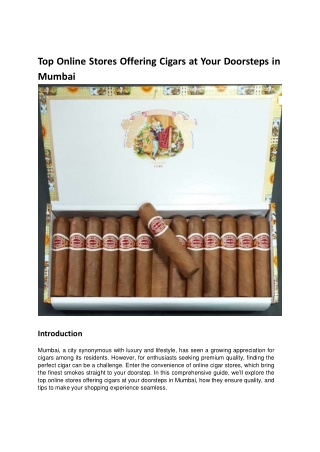 Top-Online-Stores-Offering-Cigars-at-Your-Doorsteps-in-Mumbai