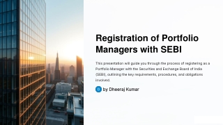 An Overview of Portfolio Manager Registration with SEBI