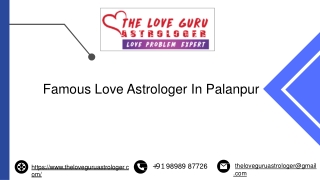 Famous Love Astrologer In Palanpur