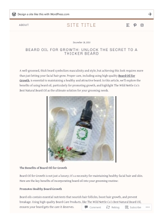 Beard Oil for Growth: Unlock the Secret to a Thicker Beard