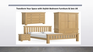 Transform Your Space with Stylish Bedroom Furniture &