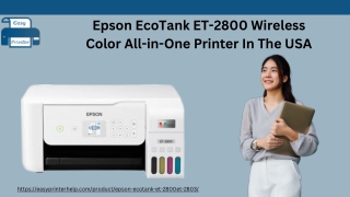 Epson EcoTank ET-2800 Wireless Color All-in-One Printer In The USA