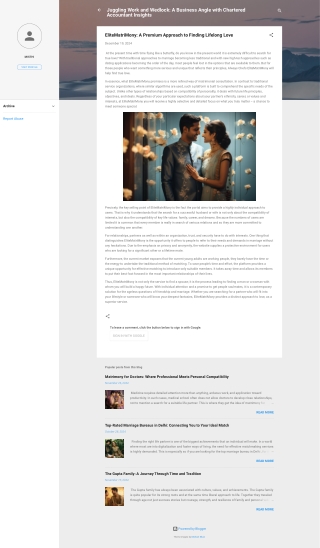 EliteMatriMony: A Premium Approach to Finding Lifelong Love