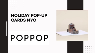 Holiday Pop-Up Cards NYC