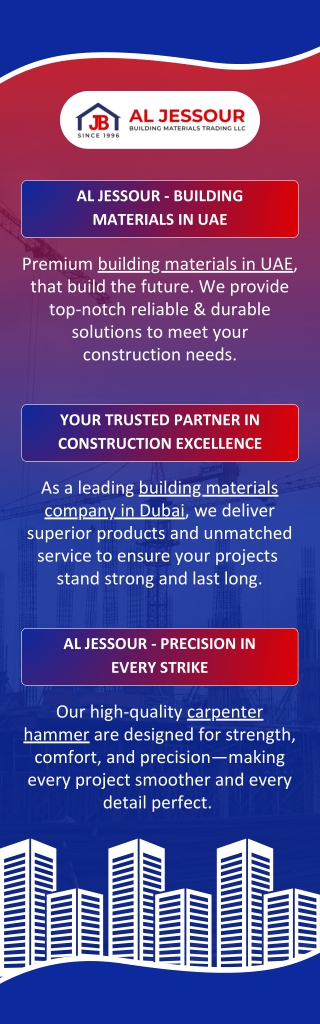 AL JESSOUR - BUILDING MATERIALS IN UAE