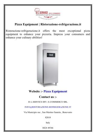Pizza Equipment   Ristorazione-refrigerazione.it