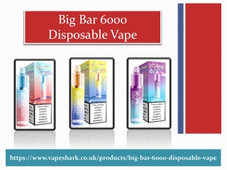 Big Bar 6000 Disposable Vape