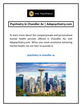 Psychiatry In Chandler Az | Adapsychiatry.com