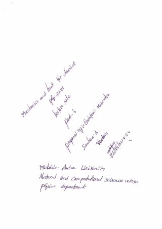 Mechanics and Heat for Chemist-2