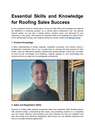 Navigating the Roofing Sales Cycle