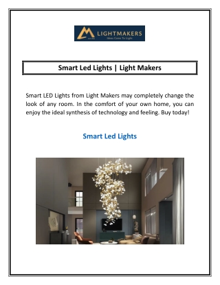 Smart Led Lights | Light Makers