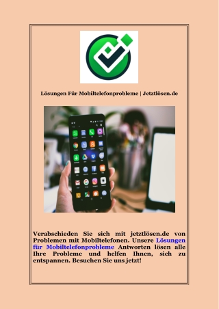 Lösungen Für Mobiltelefonprobleme | Jetztlösen.de