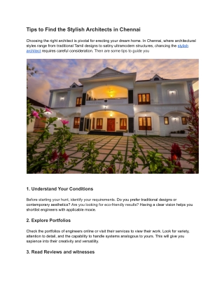 Architects in Chennai (1)