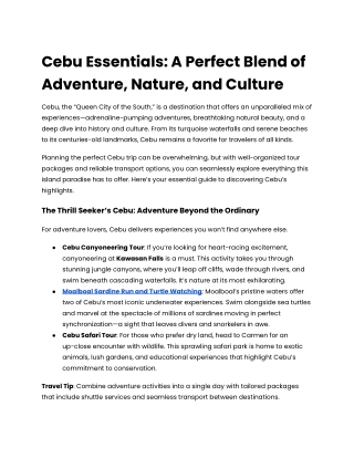 Cebu Essentials_ A Perfect Blend of Adventure, Nature, and Culture (1)