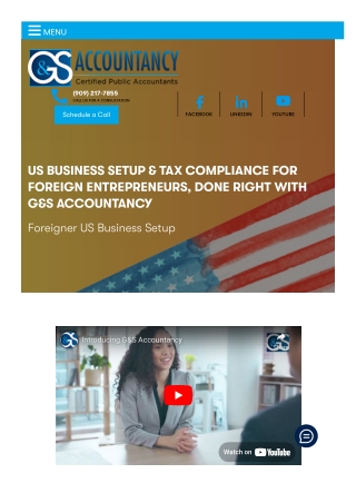 US Business Setup & Tax Compliance for Foreign Entrepreneurs, Done Right with G&
