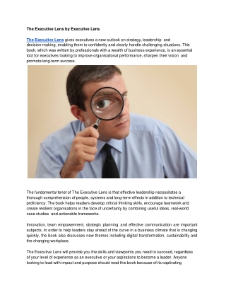 The Executive Lens by Executive Lens
