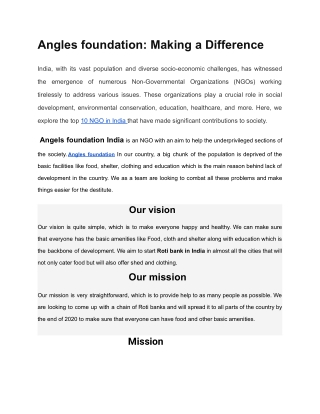 angels foundation