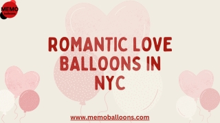 Romantic Love Balloons in NYC