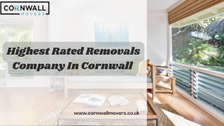 Highest Rated Removals Company in Cornwall