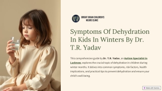 Symptoms Of Dehydration In Kids In Winters