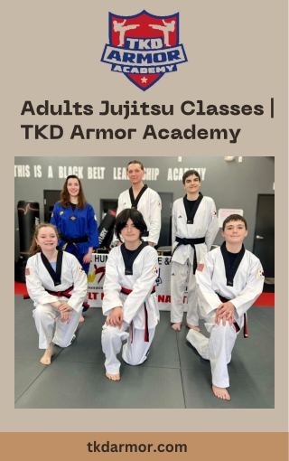 Adults Jujitsu Classes  TKD Armor Academy