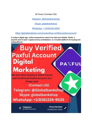 Top Sites To Buy Verified Paxful Account