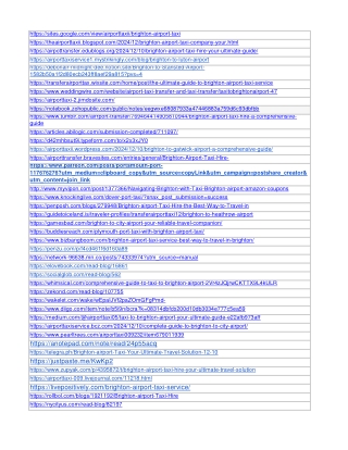 Brighton Airport Taxi