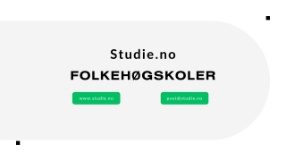 Folkehøgskoler, Folkehøgskoler nær meg - Studie.no