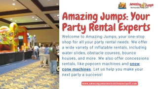 Amazing Jumps: Your Party Rental Experts