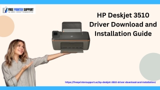 HP Deskjet 3510 Driver Download and Installation Guide