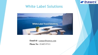 White Label Solutions