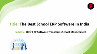 Best ERP Software for Schools in India | Franciscan Solutions