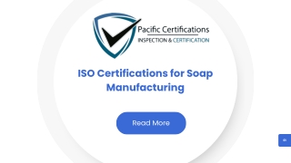 ISO Certifications for Soap Manufacturing