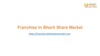 Unlocking Franchise Opportunities in the Stock  Market in India