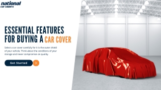 Essential Features For Buying A Car Cover
