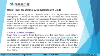 Cash Flow Forecasting-A Comprehensive Guide