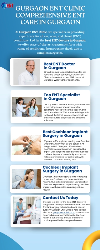 Gurgaon ENT Clinic Comprehensive ENT Care in Gurgaon