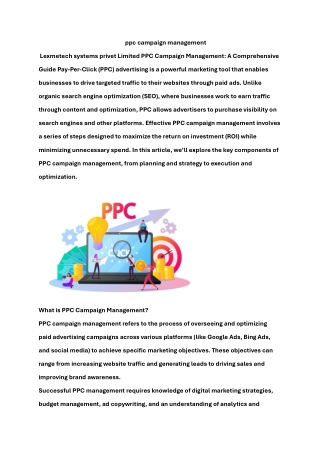 ppc campaign management