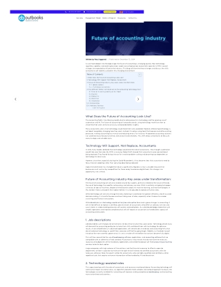 The Future of Accounting Industry Embracing Technology and Transformation