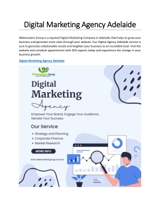 Digital Marketing Agency Adelaide